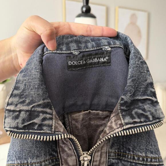Denim Moto Zip Jacket (Dolce & Gabbana) - Picture 5 of 5